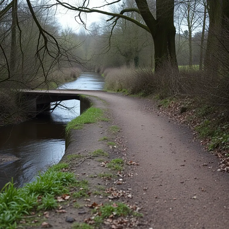 After: The path at the second bridge